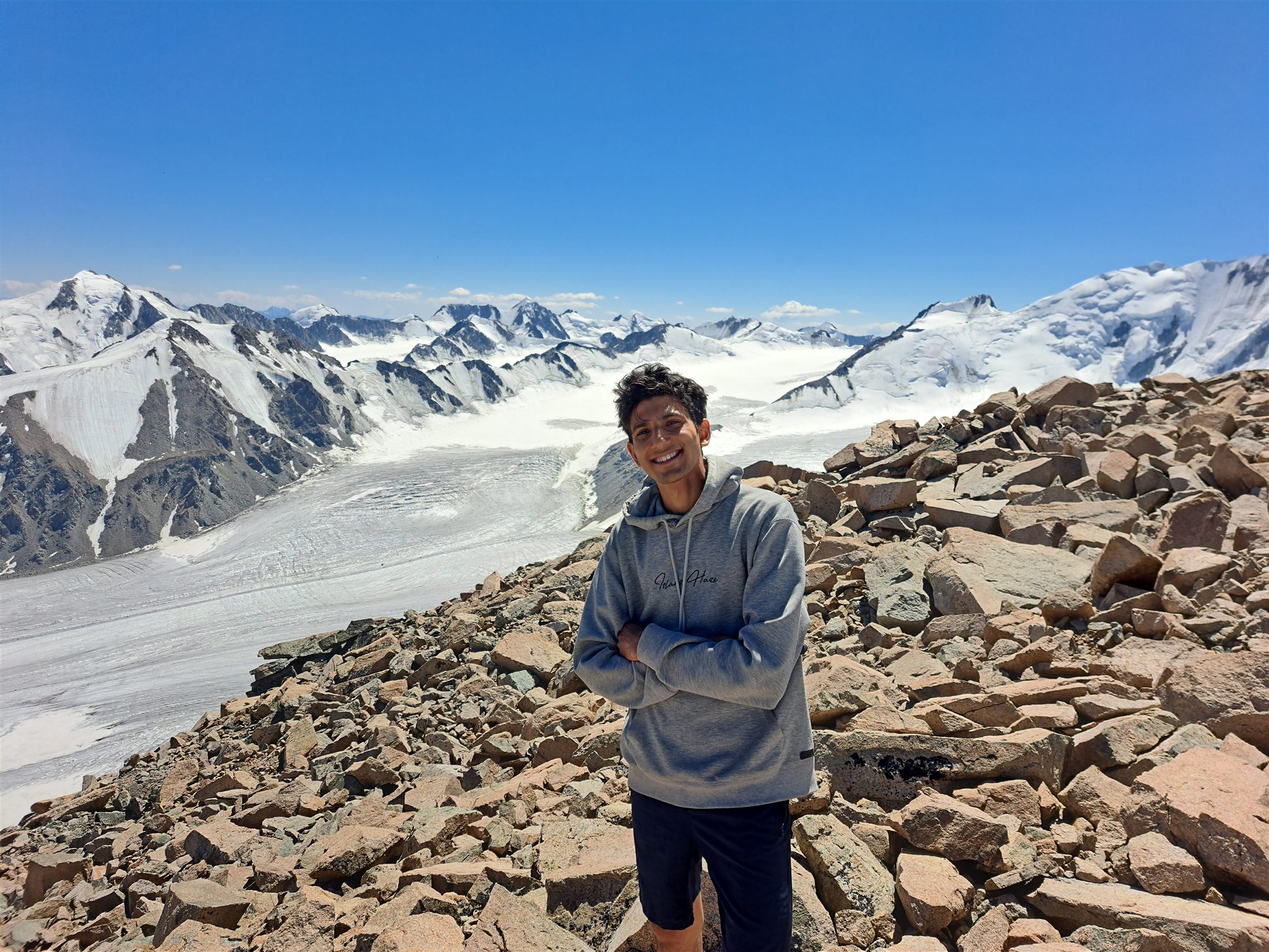 Arjun in the mountains